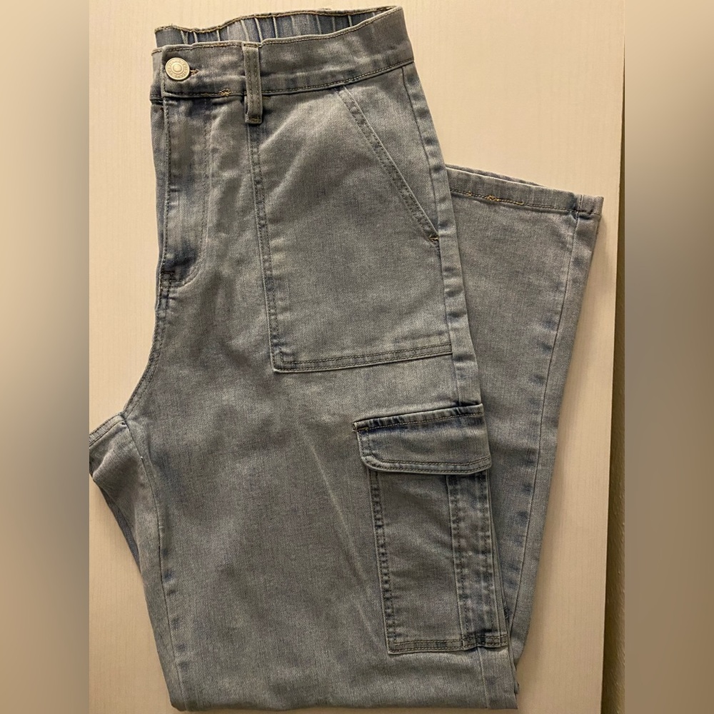 High-rise Jean cargos